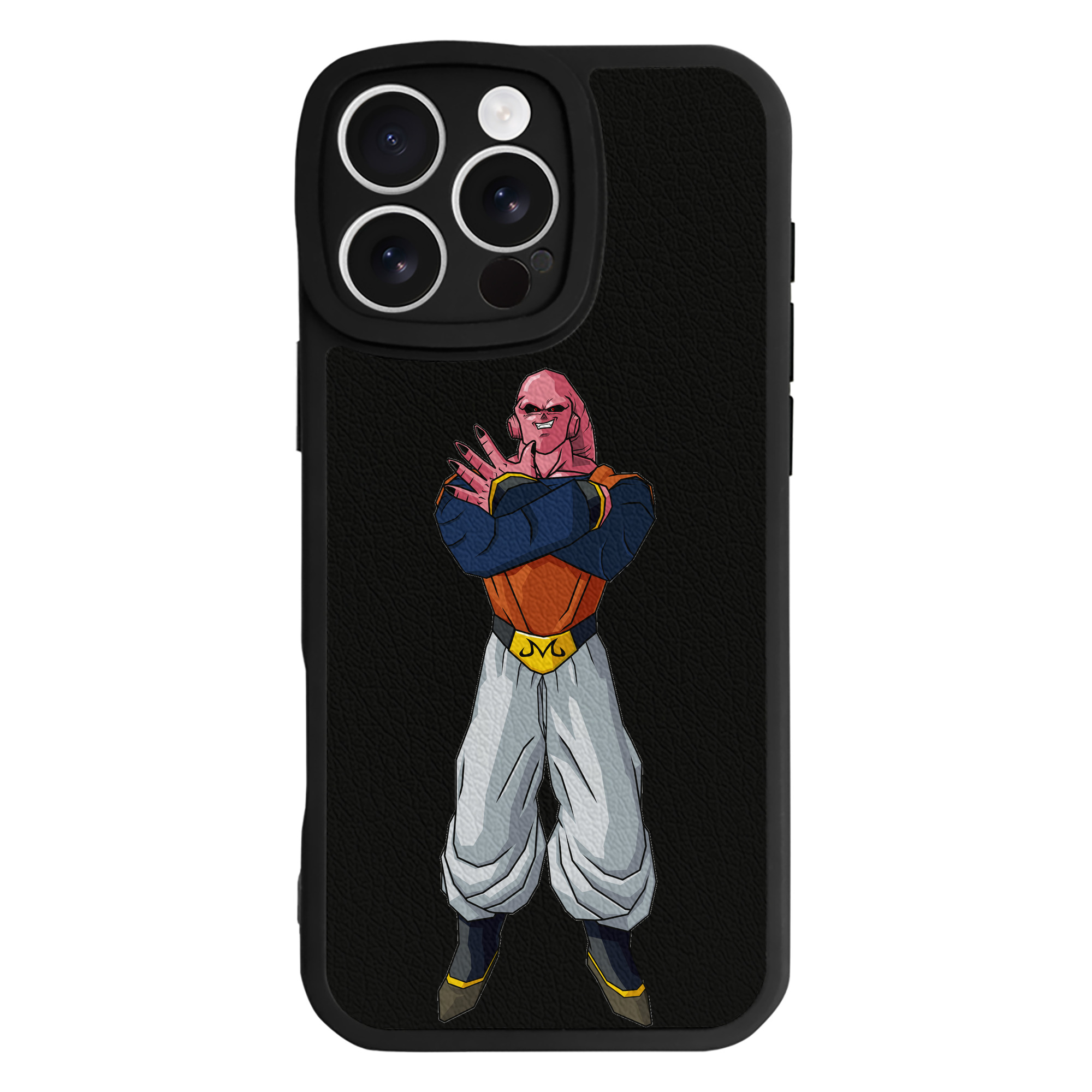 （画像用） ドラゴンボール 魔人ブウ DRAGON BALL Majin Buu 【iPhone 16シリーズ対応】シリコンスマホケース（レザー調） 材質：シリコン